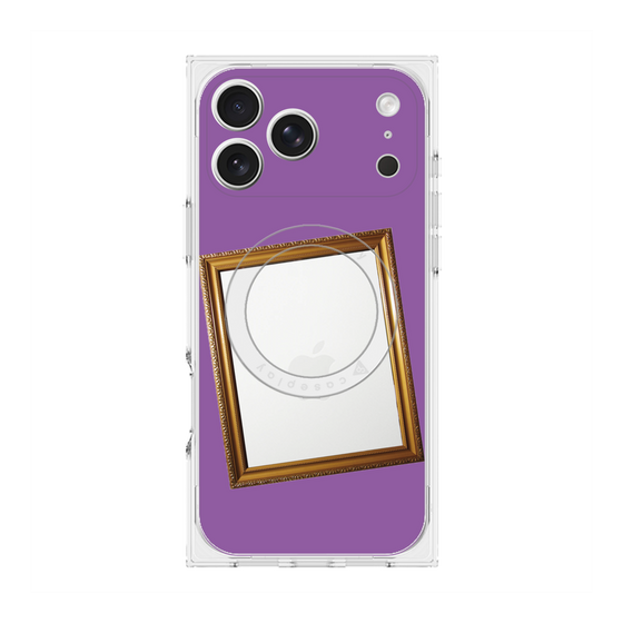Premium Square Case with MagSafe［ Photo Frame - Purple ］