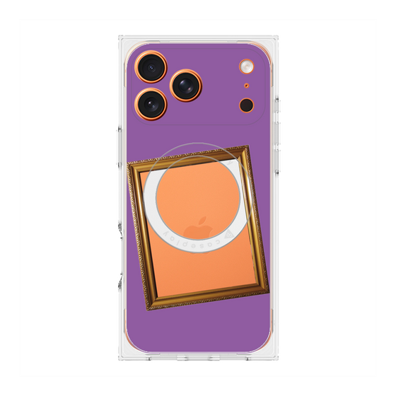 Premium Square Case with MagSafe［ Photo Frame - Purple ］