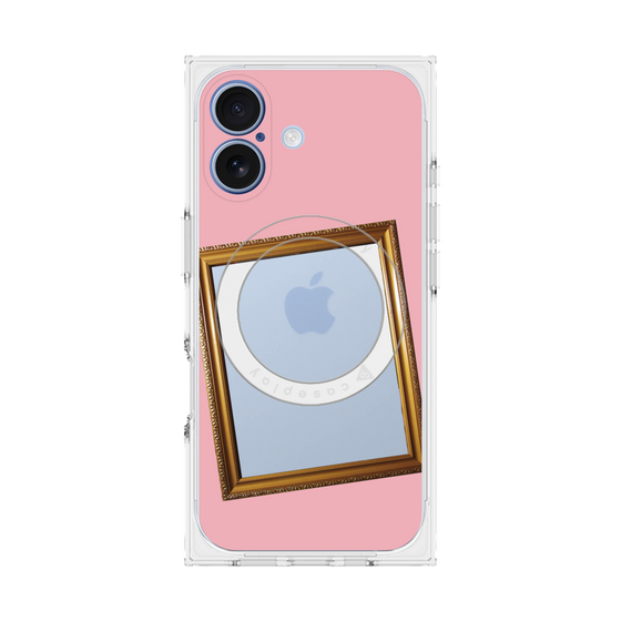 Premium Square Case with MagSafe［ Photo Frame - Pink ］