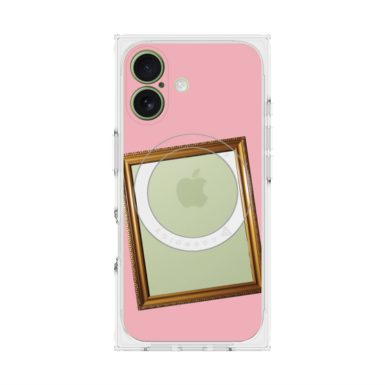 Premium Square Case with MagSafe［ Photo Frame - Pink ］
