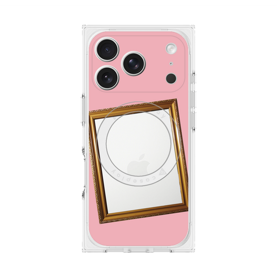 Premium Square Case with MagSafe［ Photo Frame - Pink ］