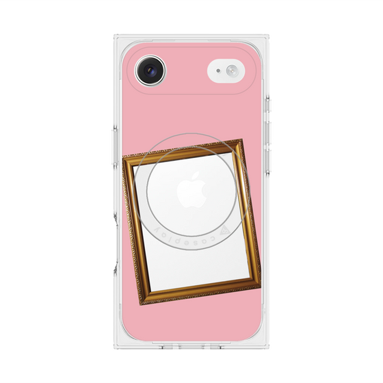 Premium Square Case with MagSafe［ Photo Frame - Pink ］