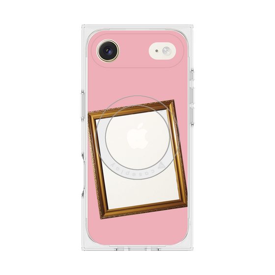 Premium Square Case with MagSafe［ Photo Frame - Pink ］