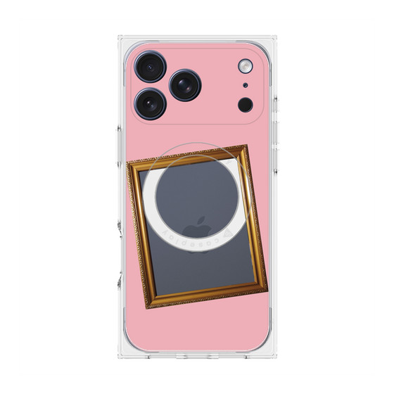 Premium Square Case with MagSafe［ Photo Frame - Pink ］