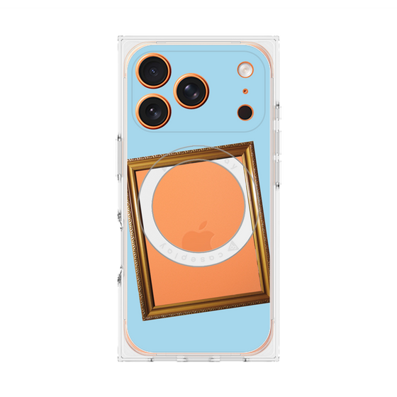 Premium Square Case with MagSafe［ Photo Frame - Light Blue ］