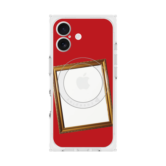 Premium Square Case with MagSafe［ Photo Frame - Red ］