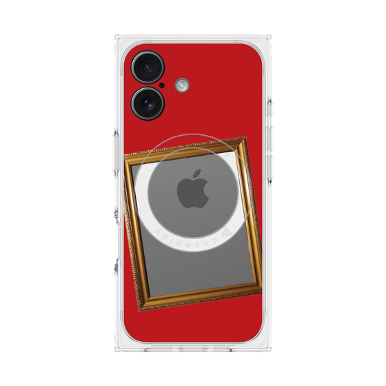 Premium Square Case with MagSafe［ Photo Frame - Red ］
