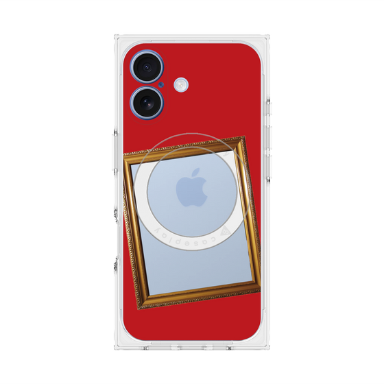 Premium Square Case with MagSafe［ Photo Frame - Red ］