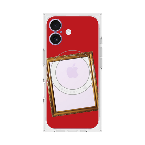 Premium Square Case with MagSafe［ Photo Frame - Red ］