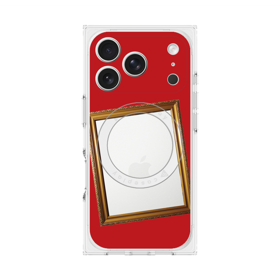 Premium Square Case with MagSafe［ Photo Frame - Red ］