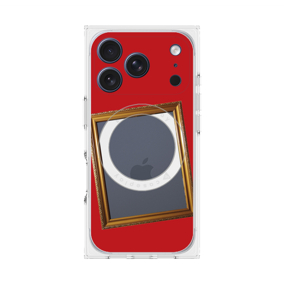 Premium Square Case with MagSafe［ Photo Frame - Red ］