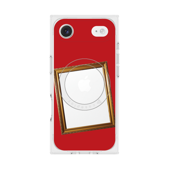 Premium Square Case with MagSafe［ Photo Frame - Red ］
