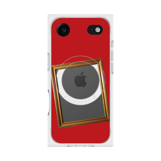 Premium Square Case with MagSafe［ Photo Frame - Red ］
