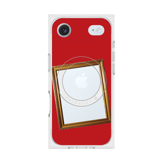 Premium Square Case with MagSafe［ Photo Frame - Red ］