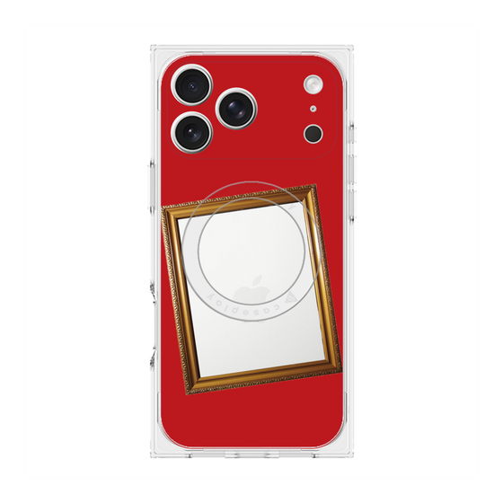 Premium Square Case with MagSafe［ Photo Frame - Red ］