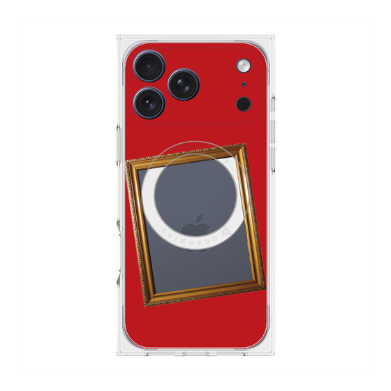 Premium Square Case with MagSafe［ Photo Frame - Red ］