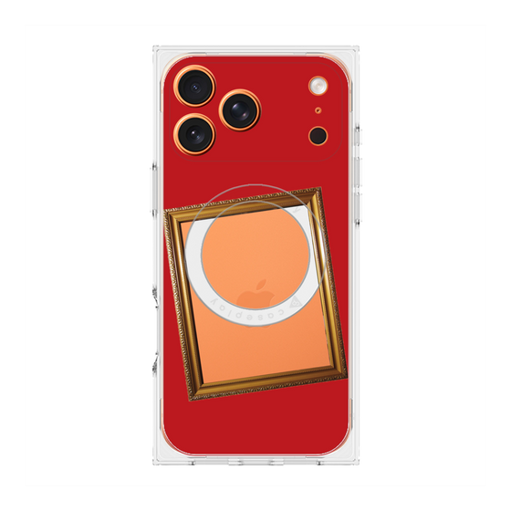 Premium Square Case with MagSafe［ Photo Frame - Red ］