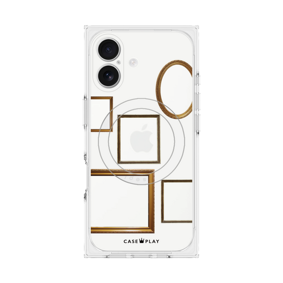 Premium Square Case with MagSafe［ Photo Frames - White ］