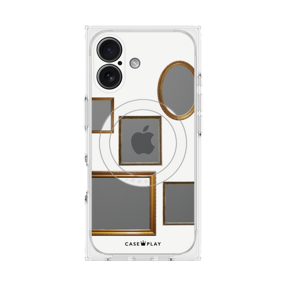 Premium Square Case with MagSafe［ Photo Frames - White ］