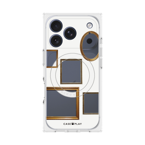 Premium Square Case with MagSafe［ Photo Frames - White ］