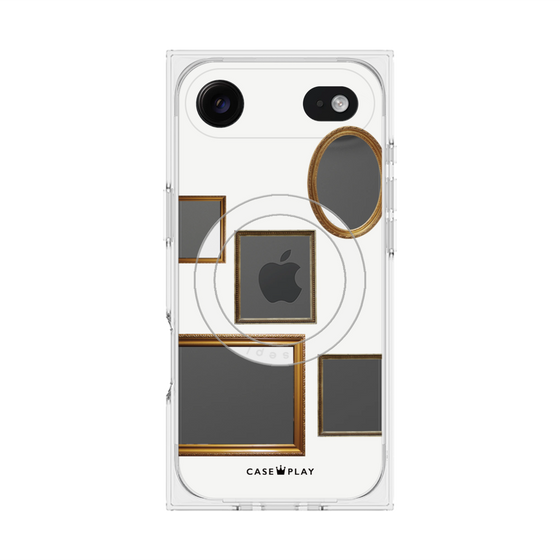 Premium Square Case with MagSafe［ Photo Frames - White ］