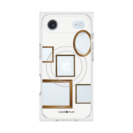 Premium Square Case with MagSafe［ Photo Frames - White ］