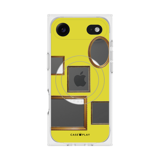 Premium Square Case with MagSafe［ Photo Frames - Yellow ］