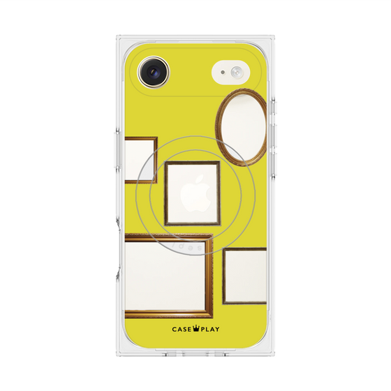 Premium Square Case with MagSafe［ Photo Frames - Yellow ］