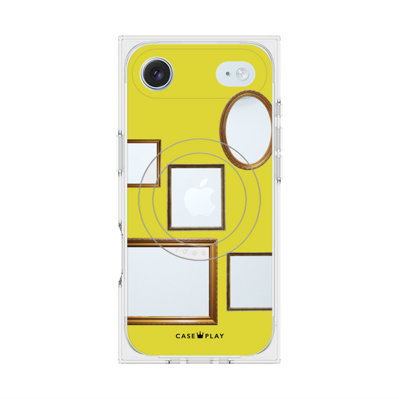 Premium Square Case with MagSafe［ Photo Frames - Yellow ］