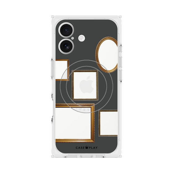 Premium Square Case with MagSafe［ Photo Frames - Gray ］