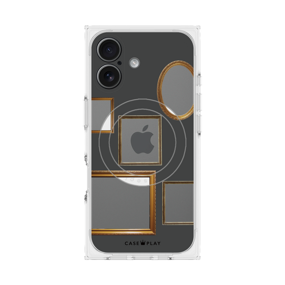 Premium Square Case with MagSafe［ Photo Frames - Gray ］