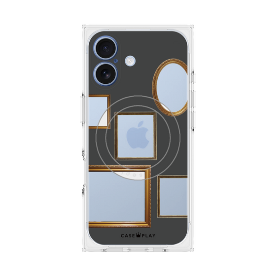 Premium Square Case with MagSafe［ Photo Frames - Gray ］