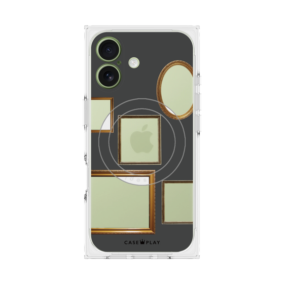 Premium Square Case with MagSafe［ Photo Frames - Gray ］