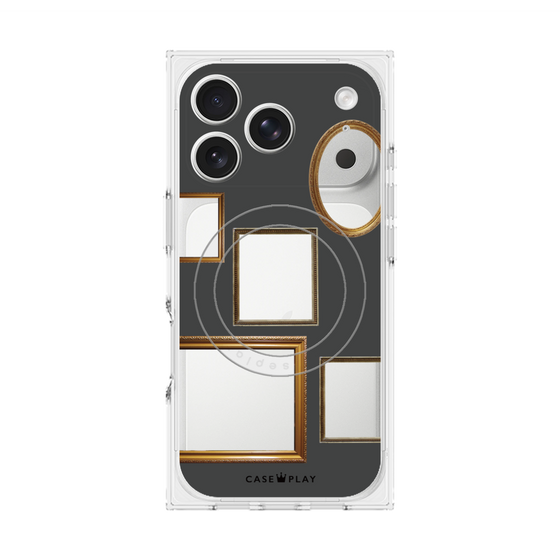 Premium Square Case with MagSafe［ Photo Frames - Gray ］