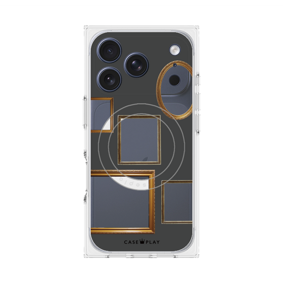 Premium Square Case with MagSafe［ Photo Frames - Gray ］