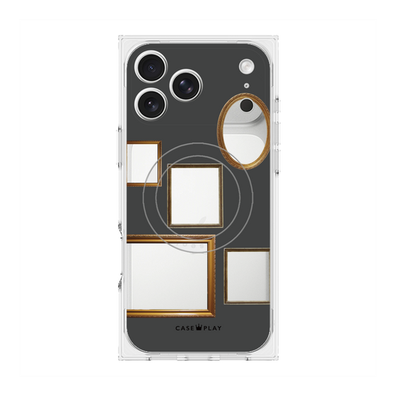 Premium Square Case with MagSafe［ Photo Frames - Gray ］