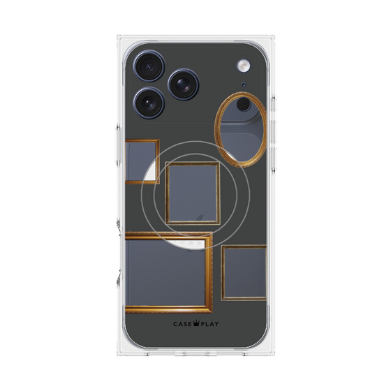 Premium Square Case with MagSafe［ Photo Frames - Gray ］