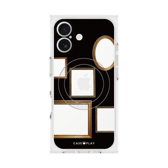 Premium Square Case with MagSafe［ Photo Frames - Black ］