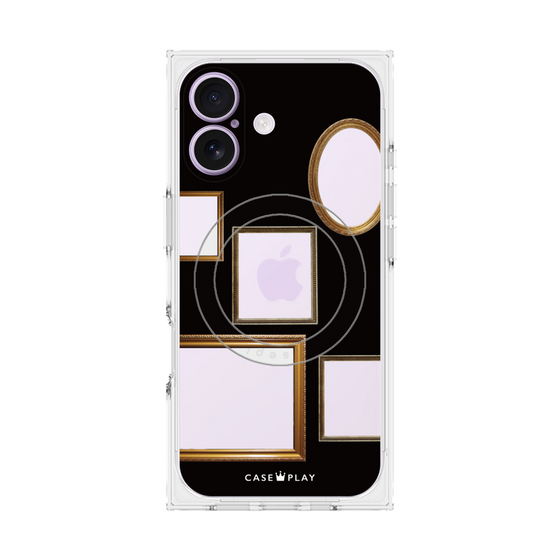 Premium Square Case with MagSafe［ Photo Frames - Black ］