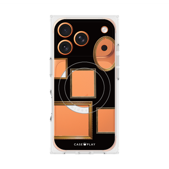 Premium Square Case with MagSafe［ Photo Frames - Black ］