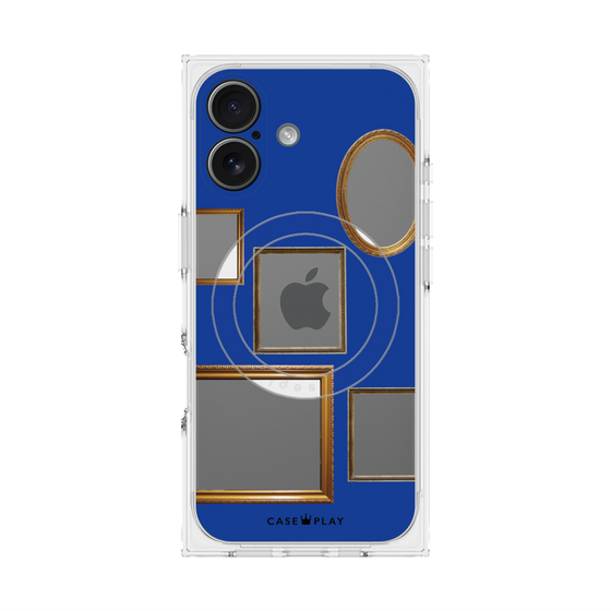 Premium Square Case with MagSafe［ Photo Frames - Blue ］