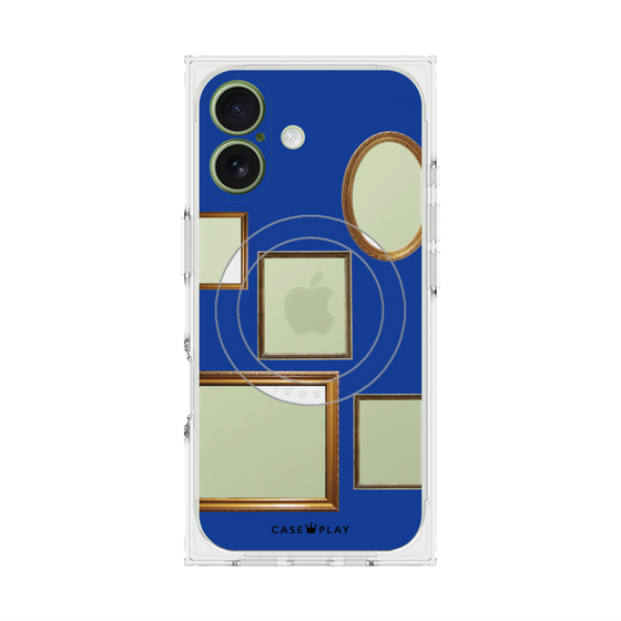 Premium Square Case with MagSafe［ Photo Frames - Blue ］