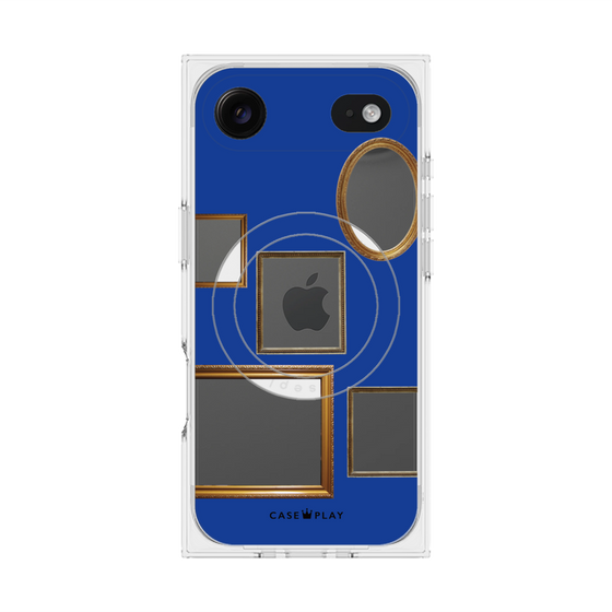 Premium Square Case with MagSafe［ Photo Frames - Blue ］
