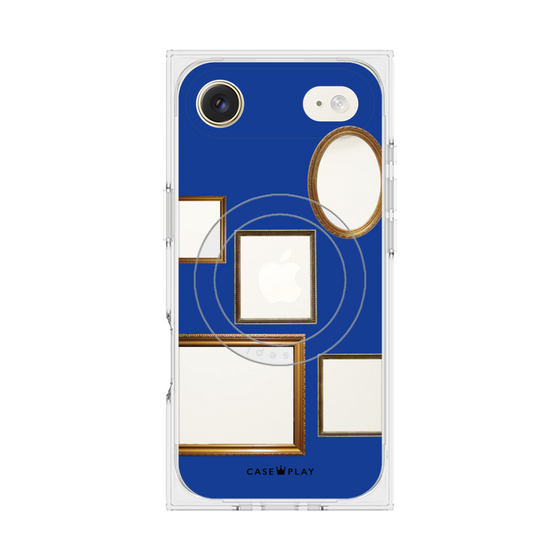 Premium Square Case with MagSafe［ Photo Frames - Blue ］