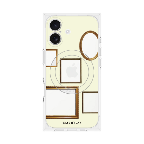 Premium Square Case with MagSafe［ Photo Frames - Ivory ］