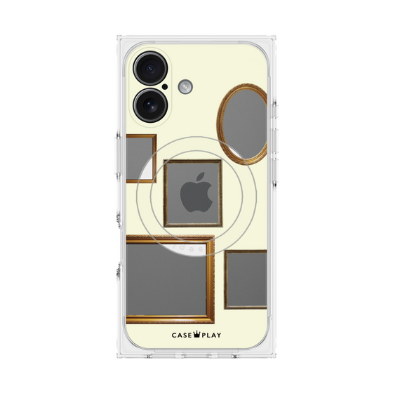 Premium Square Case with MagSafe［ Photo Frames - Ivory ］