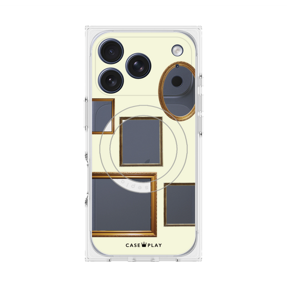 Premium Square Case with MagSafe［ Photo Frames - Ivory ］