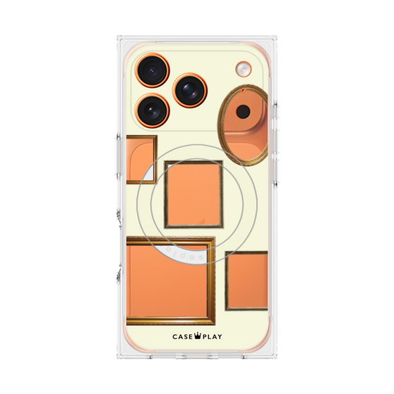 Premium Square Case with MagSafe［ Photo Frames - Ivory ］