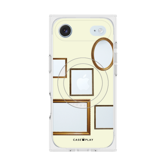 Premium Square Case with MagSafe［ Photo Frames - Ivory ］