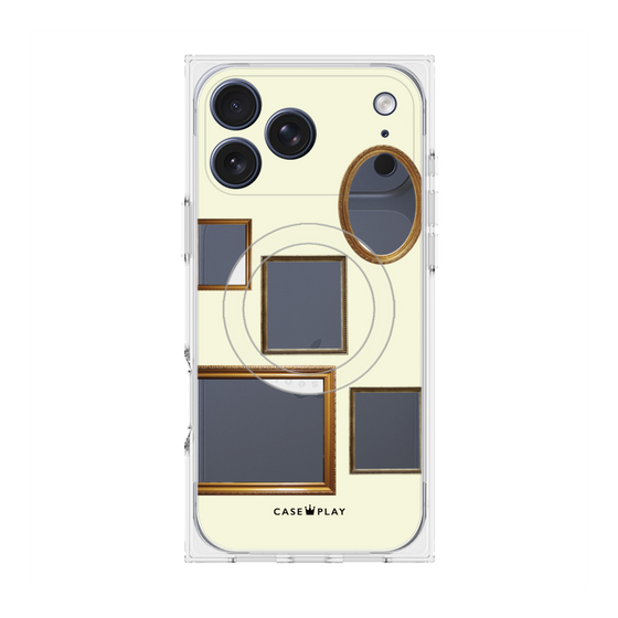 Premium Square Case with MagSafe［ Photo Frames - Ivory ］